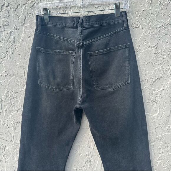 AGOLDE 90's Jeans Women 25 Distressed Straight Leg Button Fly Organic Cotton - Picture 6 of 9